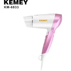 Kemey Professional Hair Dryer Hot and Cool Medium size heavy duty 1600watts - KM-6833 - Rokomari